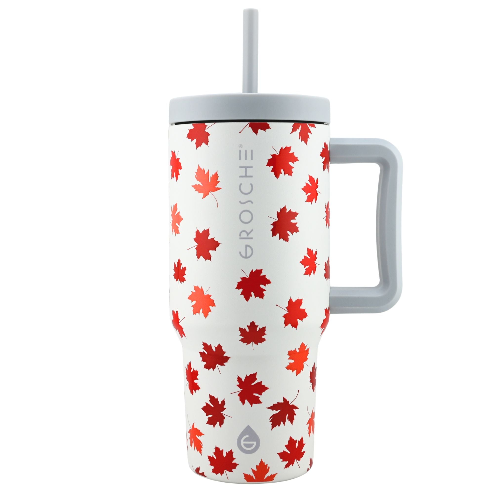 ASPEN Insulated Tumbler with Handle and Straw, 32oz