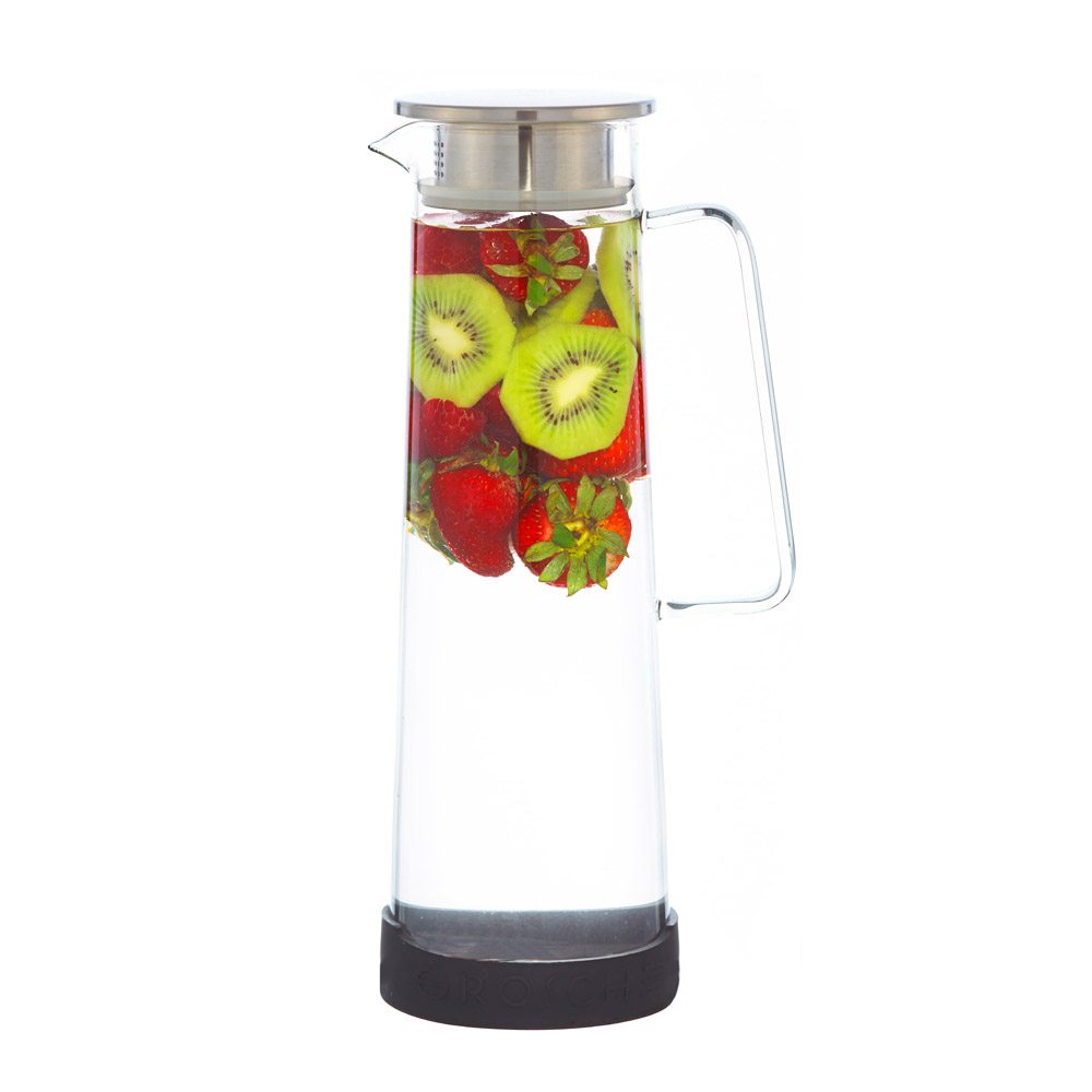 BALI Large Glass Fruit Infuser Water Pitcher, Sangria Pitcher