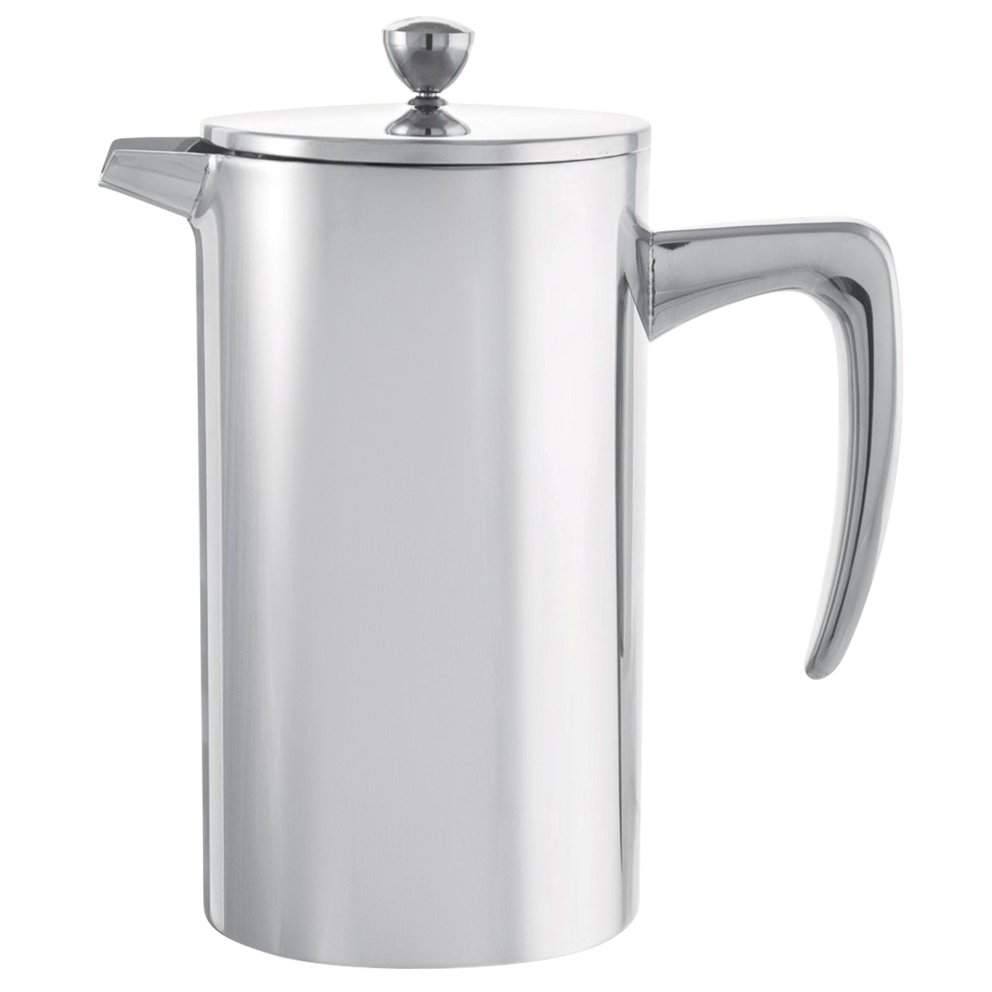 DUBLIN Stainless Steel Double Walled French Press - 34 fl. oz / 1000mL Capacity, Silver