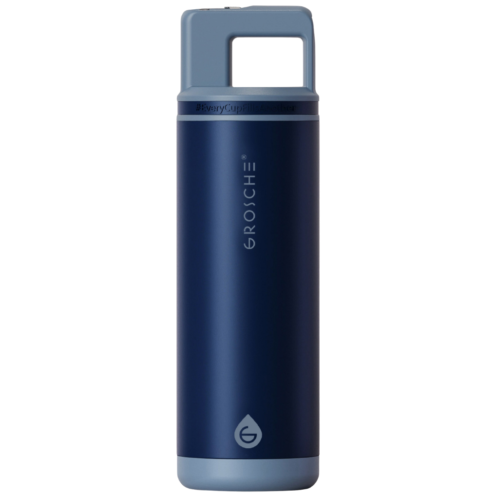ALPINE Flip 'N Sip Insulated Water Bottle With Straw, 20oz