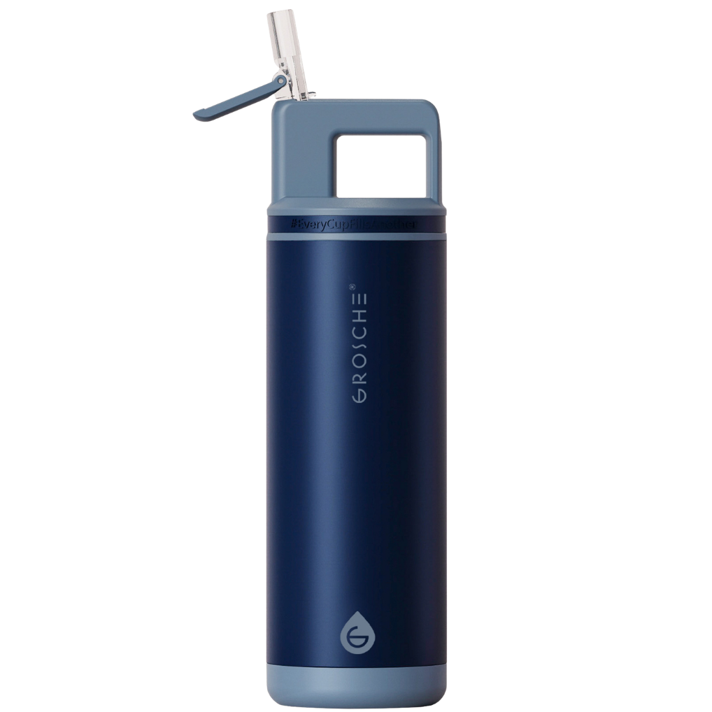 ALPINE Flip 'N Sip Insulated Water Bottle With Straw, 20oz