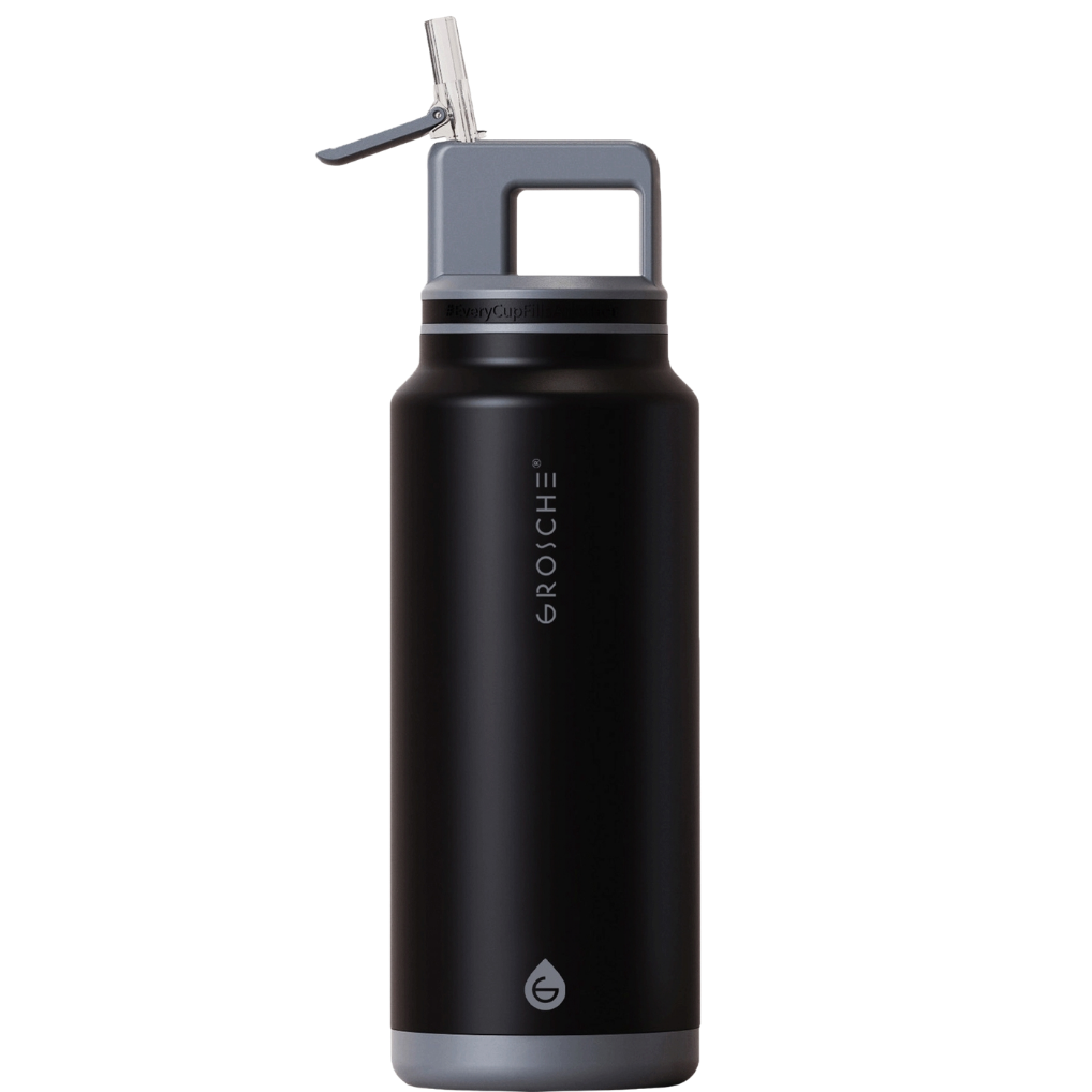 ALPINE Flip 'N Sip Large Insulated Water Bottle With Straw, 40oz