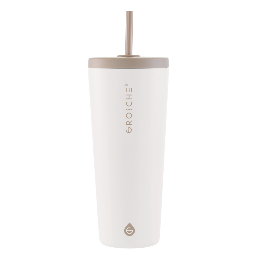 JASPER Stainless Steel Tumbler with Straw, 23oz