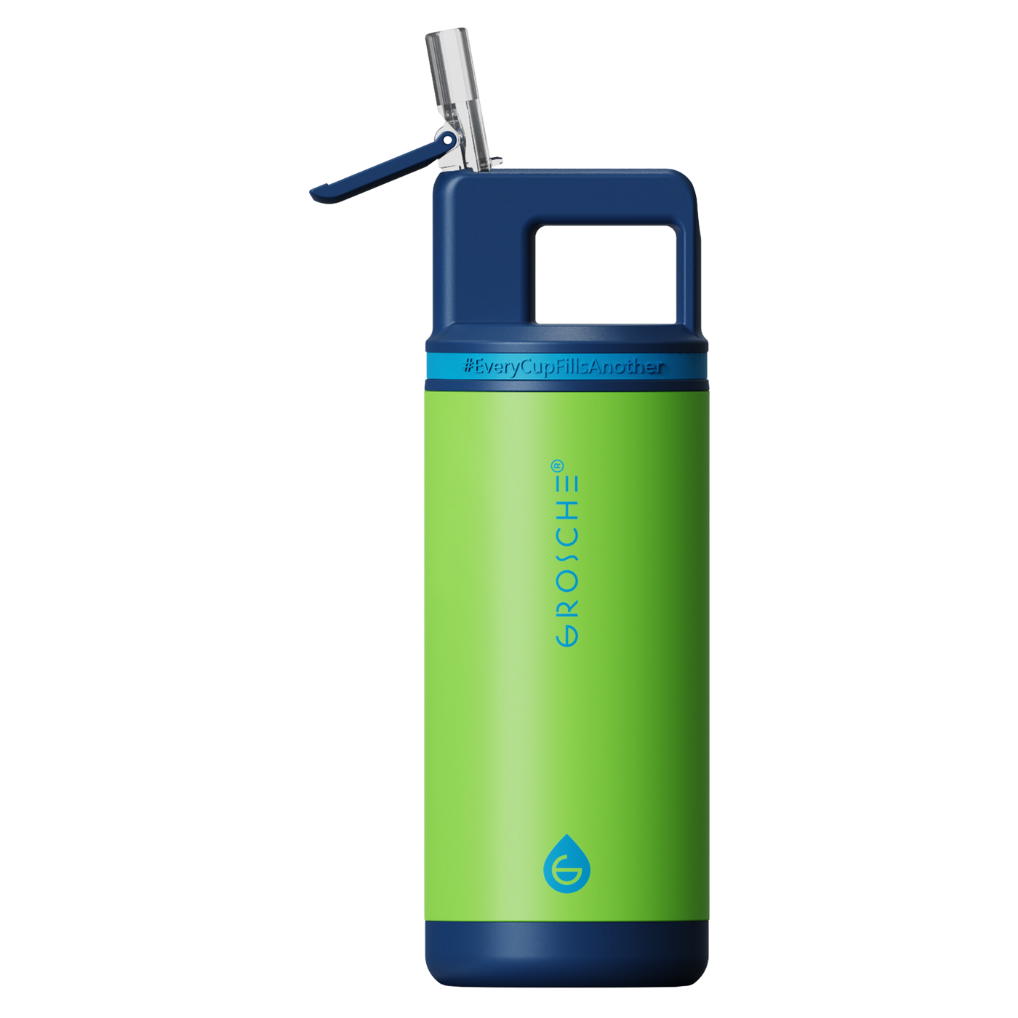 ALPINE Flip 'N Sip Kids Insulated Water Bottle With Straw, 16oz