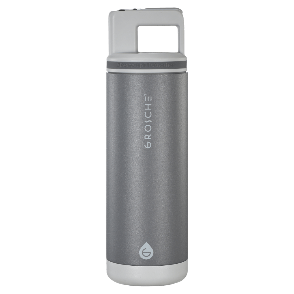 ALPINE Flip 'N Sip Insulated Water Bottle With Straw, 20oz - GROSCHE International Inc.
