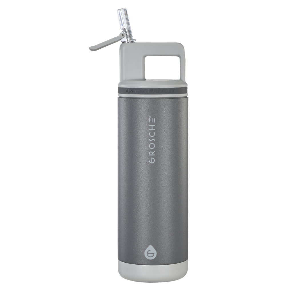 ALPINE Flip 'N Sip Insulated Water Bottle With Straw, 20oz