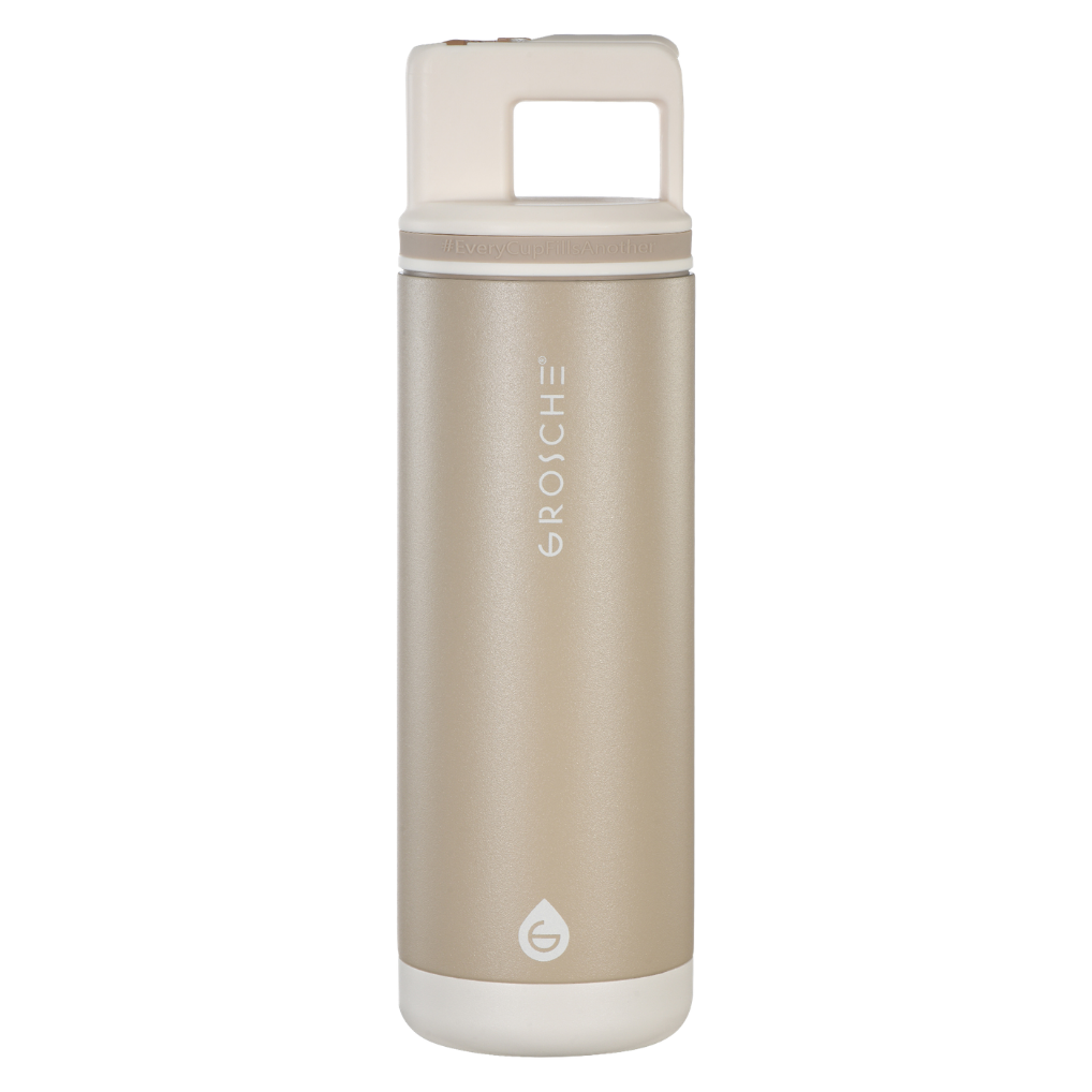 ALPINE Flip 'N Sip Insulated Water Bottle With Straw, 20oz