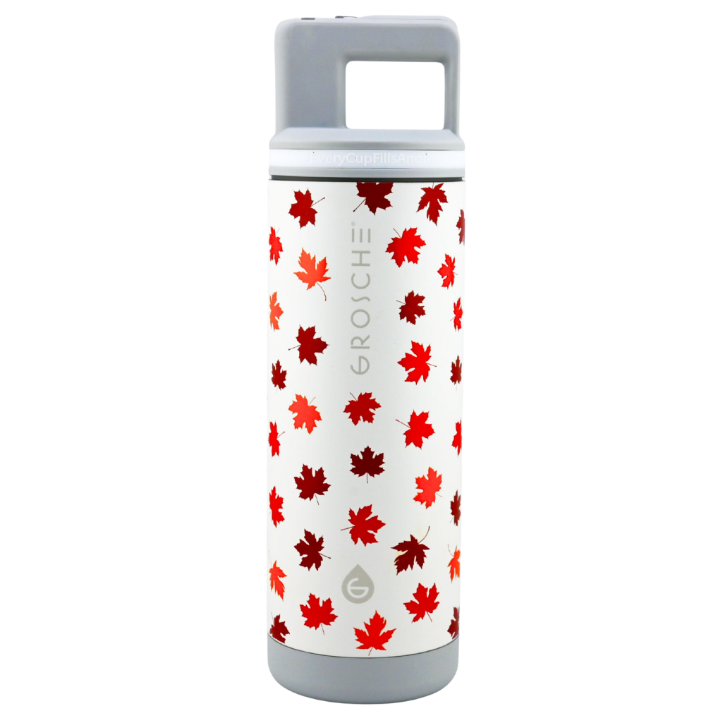ALPINE Canadian Collection Flip 'N Sip Insulated Water Bottle With Straw, 20oz