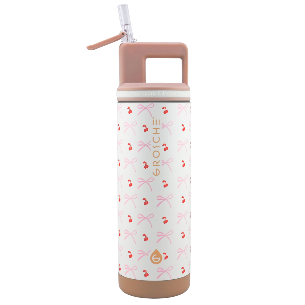 ALPINE Flip 'N Sip Insulated Water Bottle With Straw, 20oz