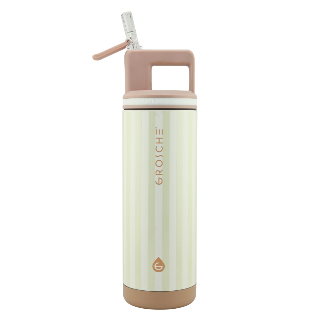 ALPINE Flip 'N Sip Insulated Water Bottle With Straw, 20oz