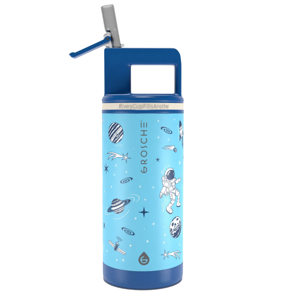 ALPINE Flip 'N Sip Kids Insulated Water Bottle With Straw, 16oz