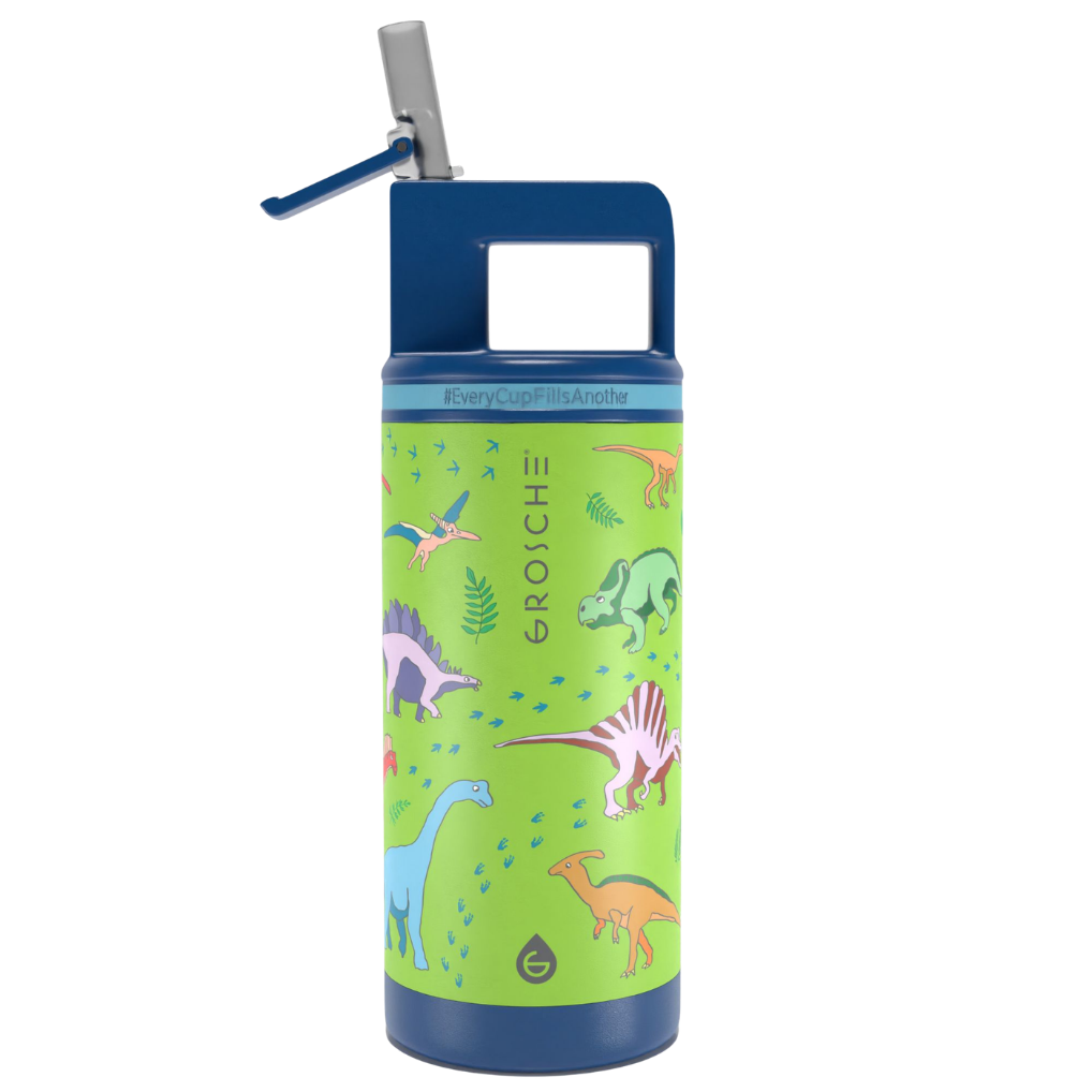 ALPINE Flip 'N Sip Kids Insulated Water Bottle With Straw, 16oz