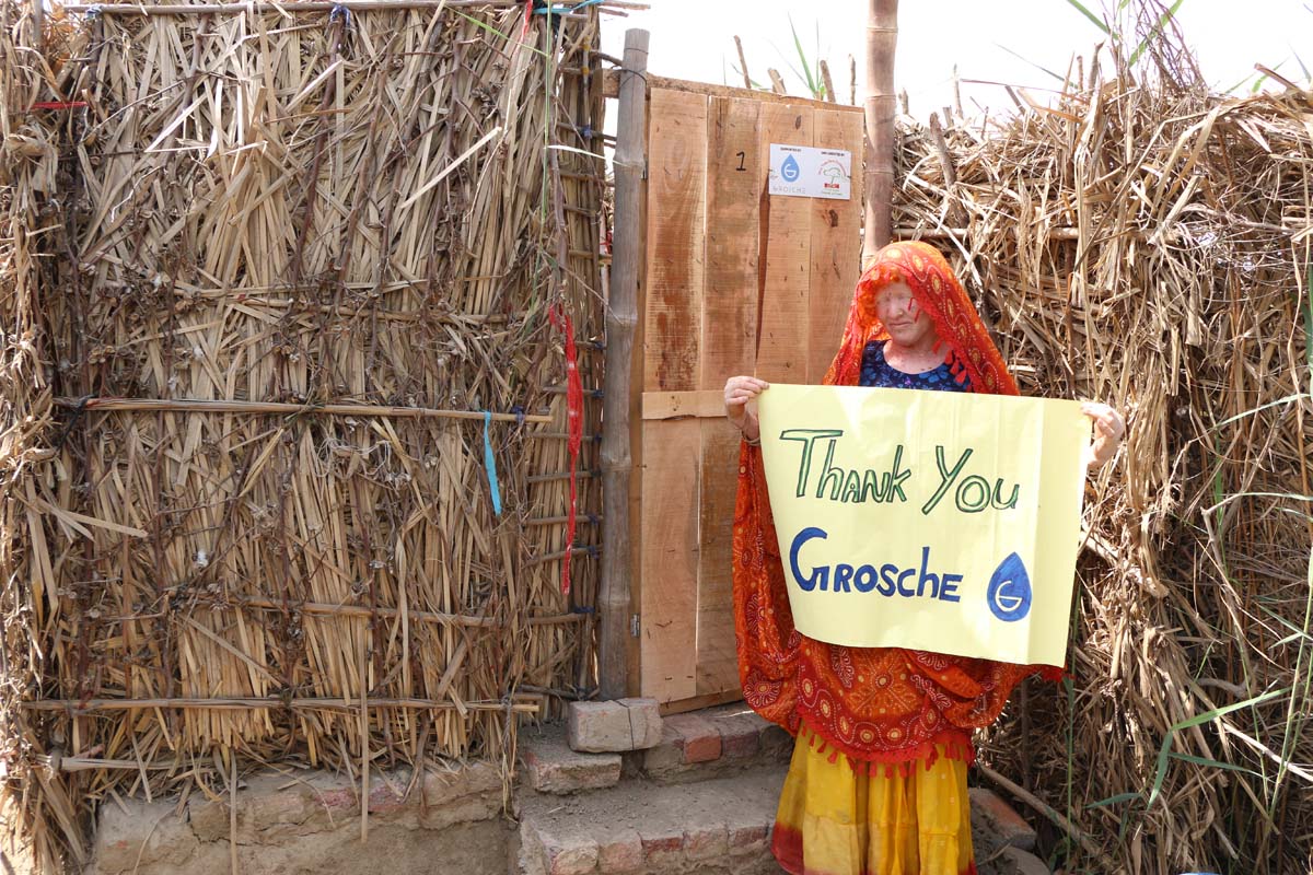 GROSCHE Safe Water project person saying thank you 