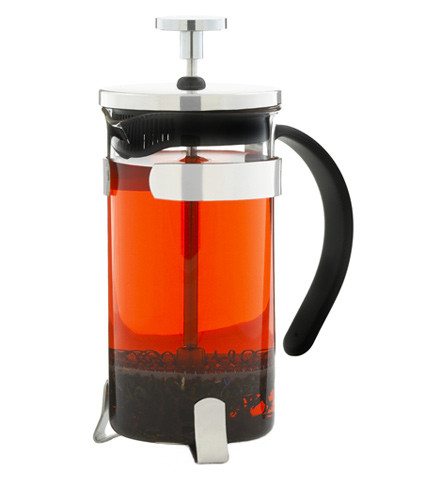 GROSCHE YORK Elegant Coffee and Tea Press | Side veiw with tea