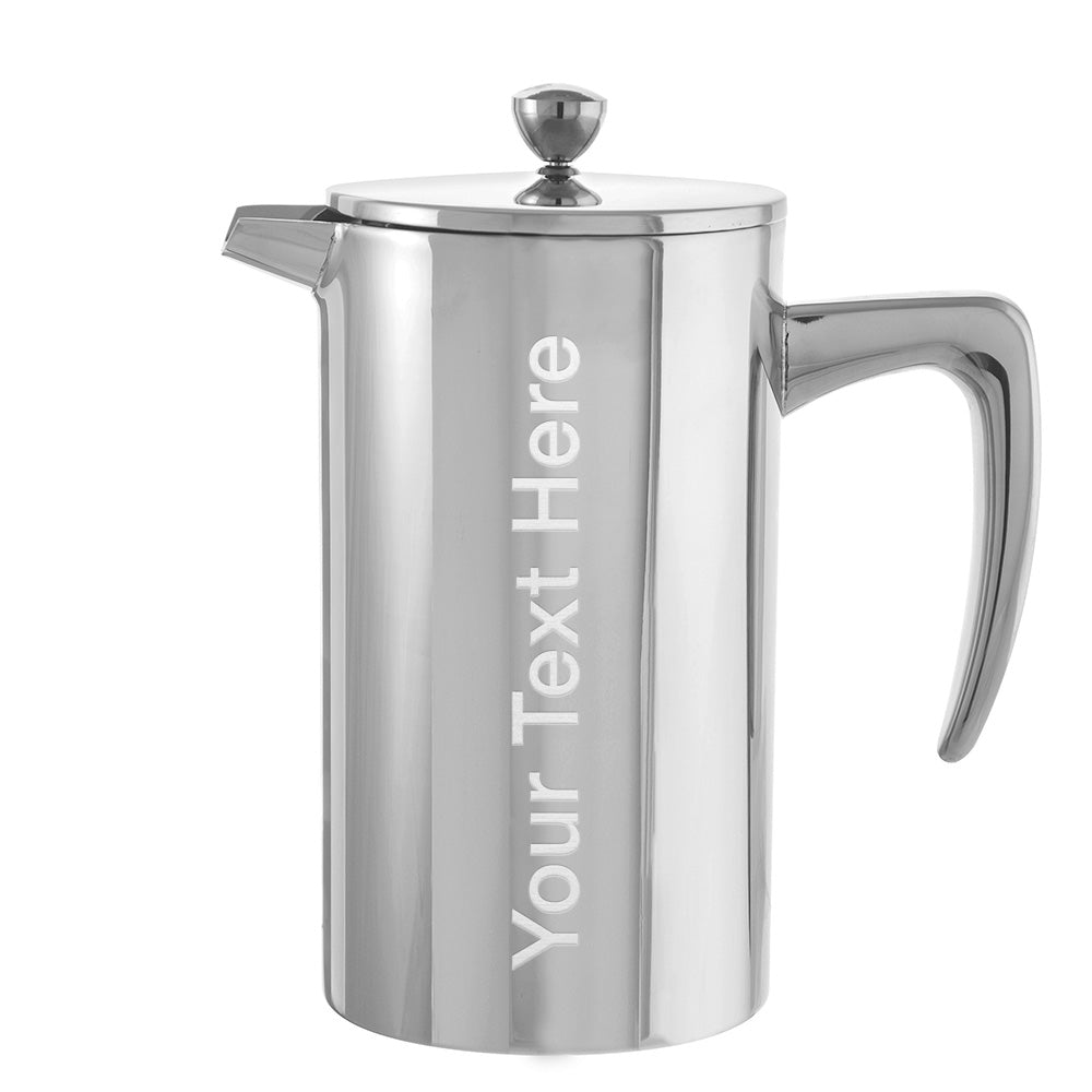 DUBLIN Stainless Steel Double Walled French Press - 34 fl. oz / 1000mL Capacity, Silver