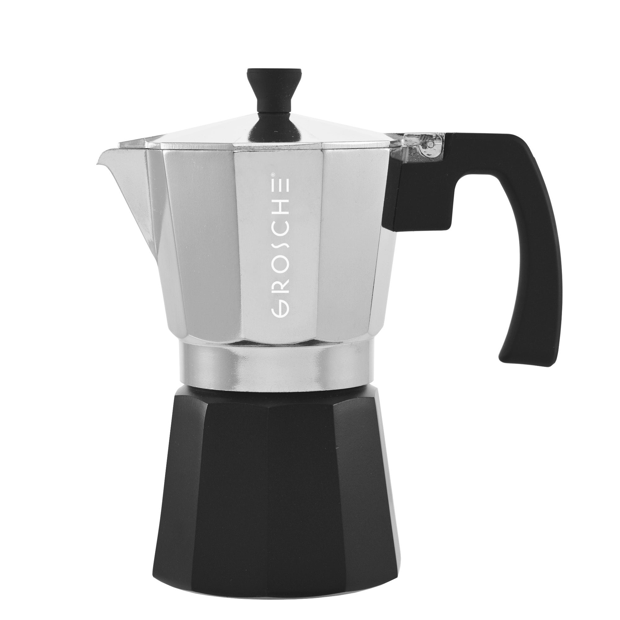 MILANO Stovetop Espresso Maker, Moka Pot, 6 Espresso Cup | GROSCHE