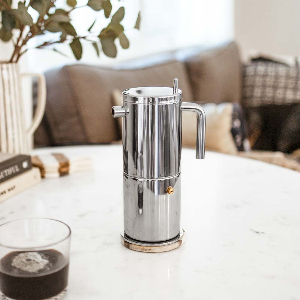 GROSCHE milano stella aroma milano stainless steel moka pot stovetop espresso maker moka coffee maker