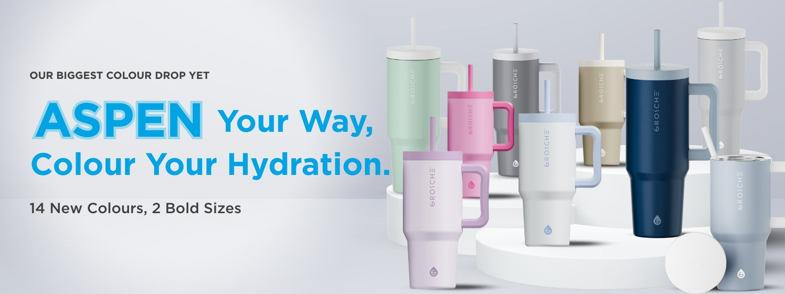 Aspen Colour Color Drop Canadian Brand Canadian Company Water Bottle Grosche Tumbler