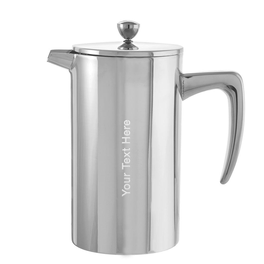 DUBLIN Stainless Steel Double Walled French Press - 34 fl. oz / 1000mL Capacity, Silver