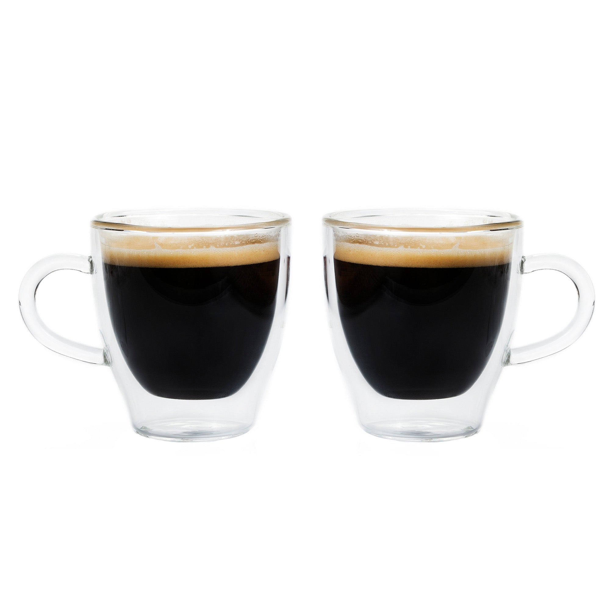 TURIN double wall glass espresso cups, espresso shot glasses, coffee cups