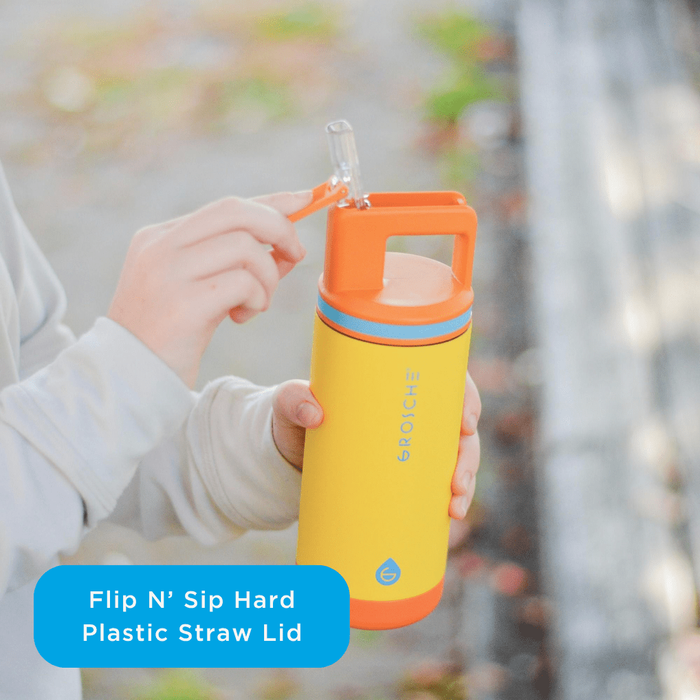 ALPINE Flip 'N Sip Kids Insulated Water Bottle With Straw