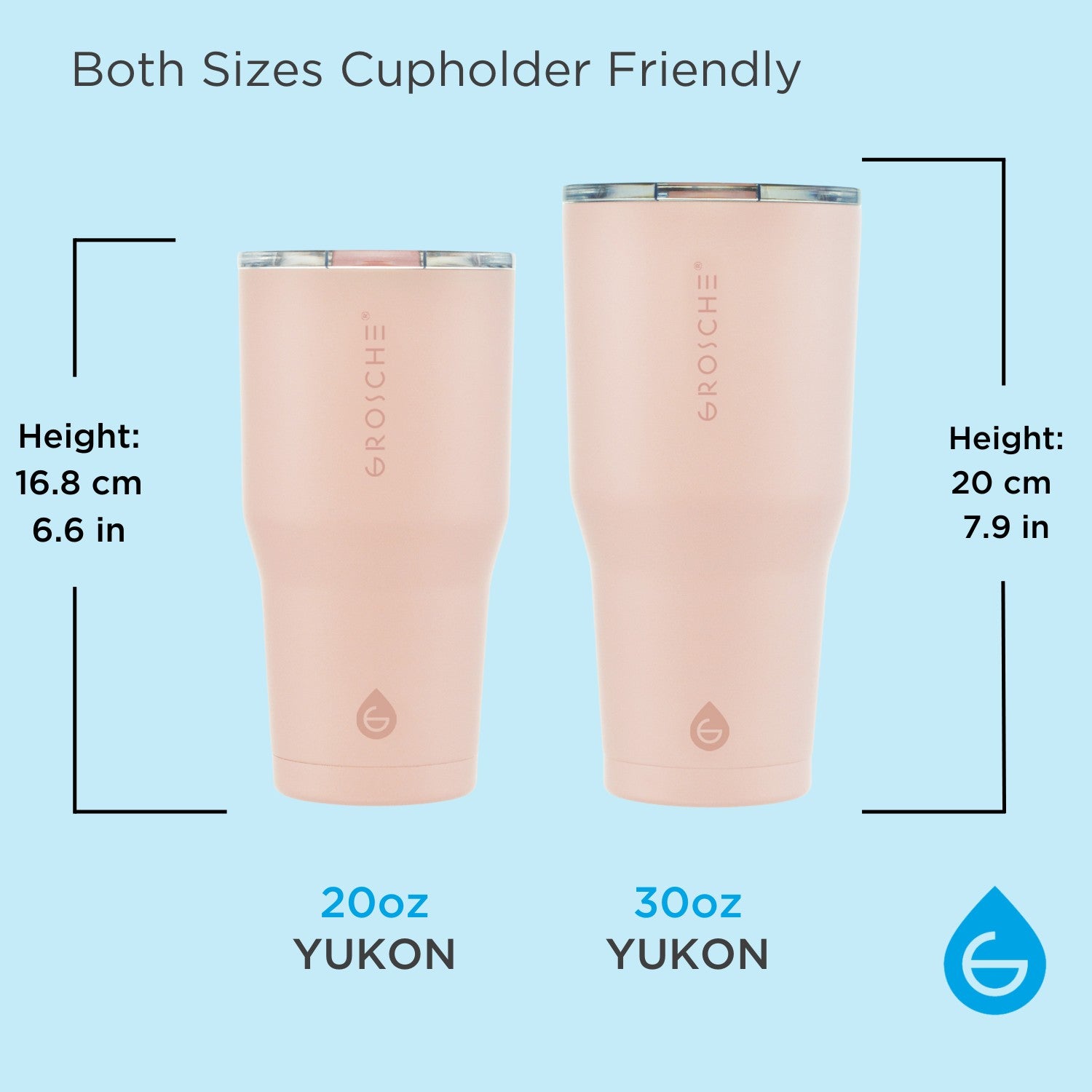 YUKON Insulated Travel Mug, 20oz - GROSCHE