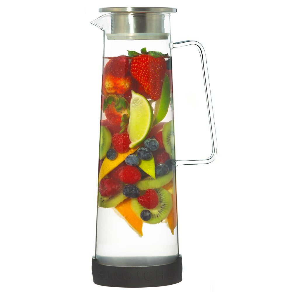 BALI Large Glass Fruit Infuser Water Pitcher, Sangria Pitcher - Thumbnail 2