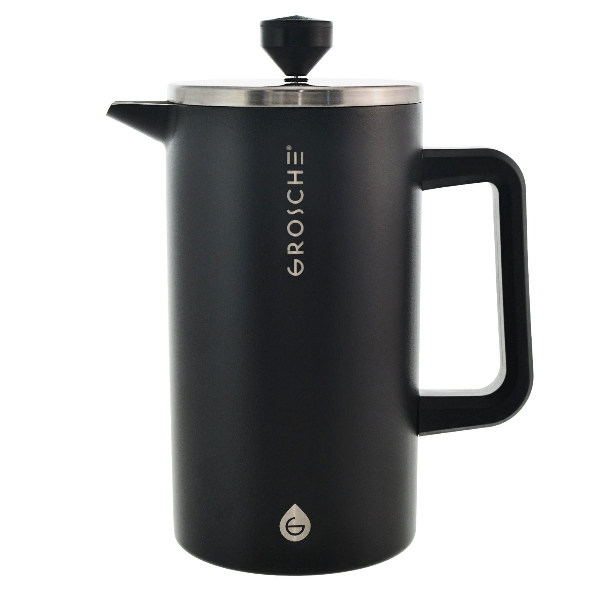 DUBLIN Stainless Steel Double Walled French Press - 34 fl. oz / 1000mL Capacity