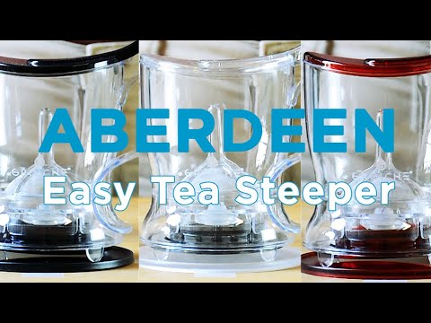 GROSCHE Aberdeen PERFECT TEA MAKER Tea pot with coaster, Tea Steeper, Easy  Tea Infuser, 17.7 oz. 525 ml, EASY CLEAN Tea Steeper, BPA-Free - BLACK