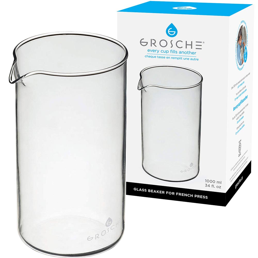 Replacement Beaker For French Presses Avail In 4 Sizes Grosche