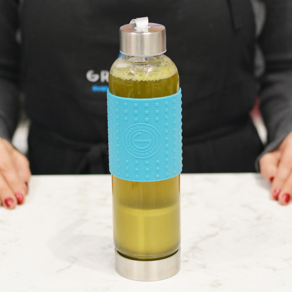 Libre 9 oz MatchaGo Shaker Glass Infuser Bottle at