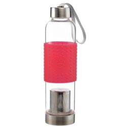 marino travel water bottle and matcha maker tea infuser red