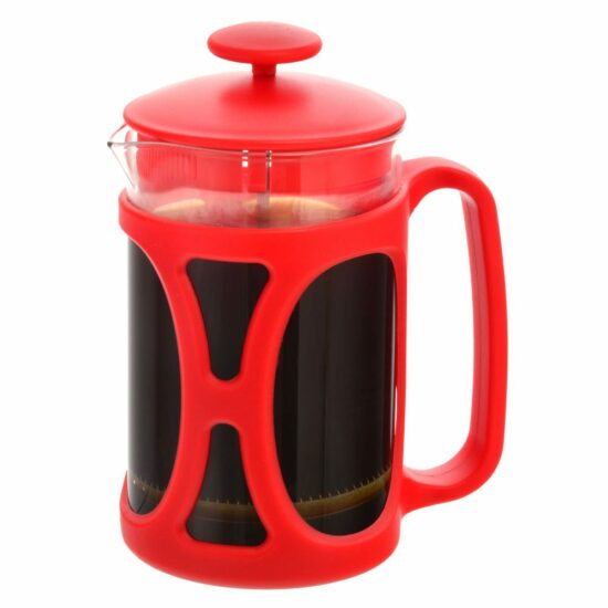 GROSCHE BASEL Small French Press | Red 800 ml