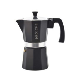 milano black stovetop espresso maker 6 cup