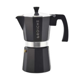 milano black stovetop espresso maker 9 cup