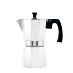 milano chrome stovetop espresso maker 6 cup