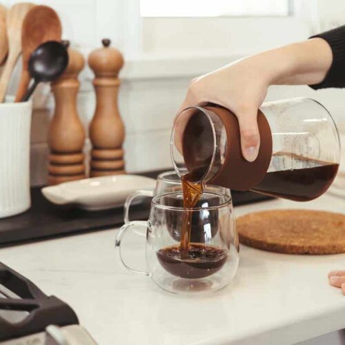 AMSTERDAM Pour Over Coffee Maker using reusable coffee filter
