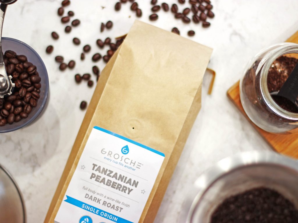 Tanzanian Peaberry Coffee Beans | GROSCHE | #EveryCupFillsAnother