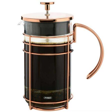 GROSCHE madrid french press pyrex rose gold copper finish coffee maker