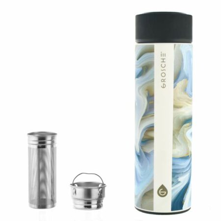 grosche infuser water bottle fruit tea stainless steel vacuum flask insulated infuser for water bottle