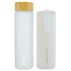 grosche venice frosted water bottle with bamboo lid