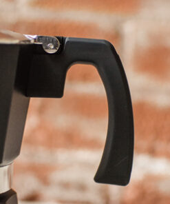 GROSCHE Milano Black stovetop espresso maker moka pot coffee soft burn guard handle