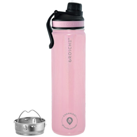 rose quartz oasis insulated infusion bottle travel flask for hot and cold drinks sports lid