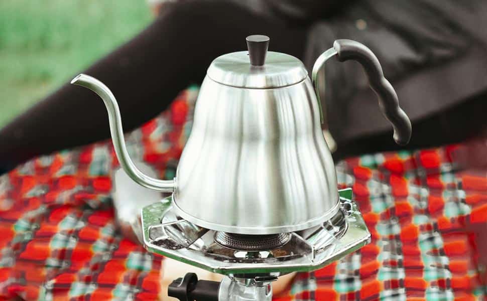 gooseneck kettle, pour over kettle, coffee kettle, kettle for pour over, GROSCHE marrakesh camping