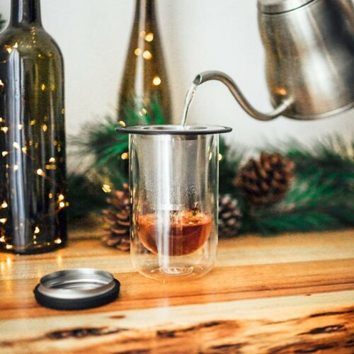 GROSCHE london infuser for fresh loose leaf tea, loose tea leaves with zero added sugar or preservatives, organic tea leaves, loose leaf tea for infusers and tea makers