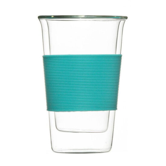 glassen double walled tumbler blue