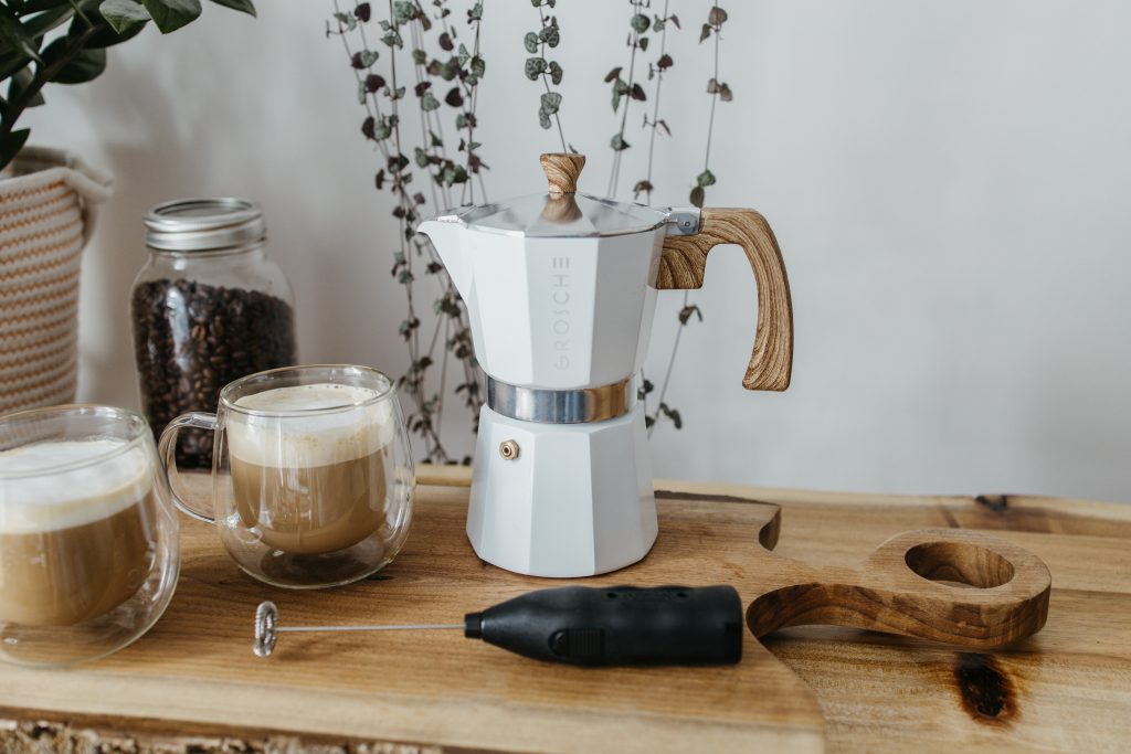 Easy Lattes At Home Milano Stovetop Espresso Maker Milk Frother