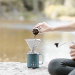 bremen mini manual coffee grinder with travel pouch coffee grinder for travel