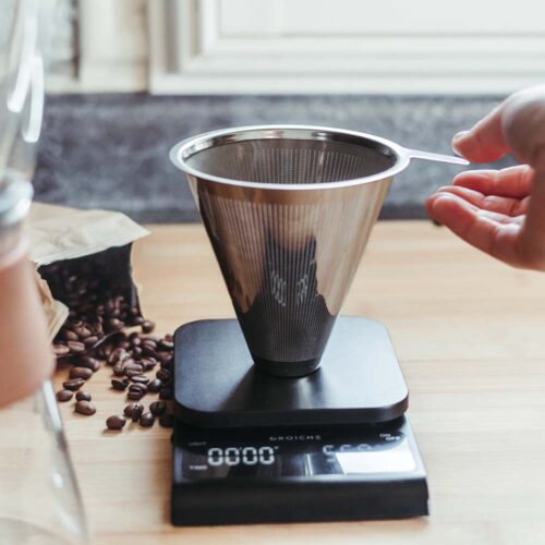Albany weigh scale, grosche scale for pour over coffee beans, digital scale with timer