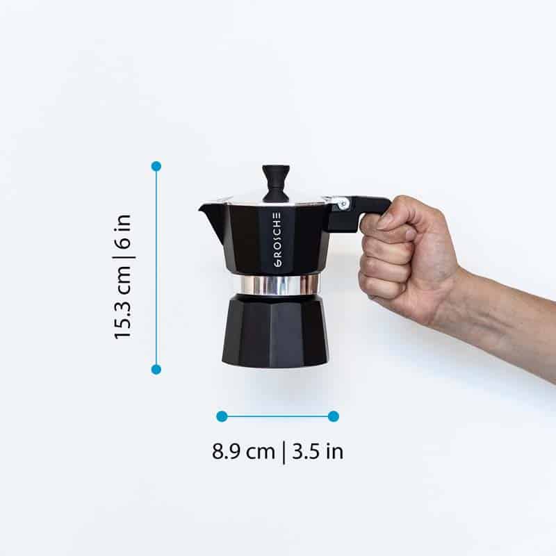 150ML/5OZ Coffee Maker Moka Pot, Stainless Steel Coffee Pot Induction  Cooker Use Home Supplies, 150ML/5OZ/3Cup (Espresso Cup=50ML) 